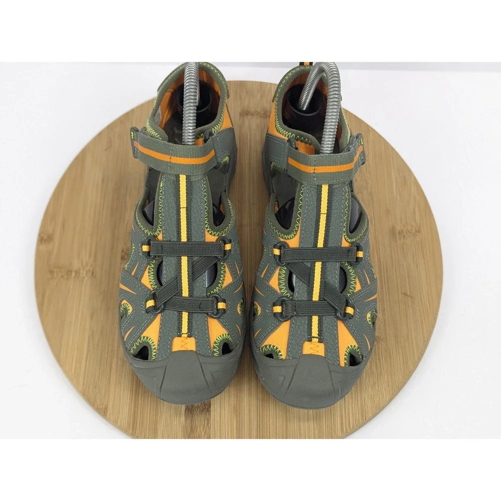 Merrell‎ Hydro Sandals Shoe Mens 6 W Water Sneakers Gray Orange Outdoor Camp